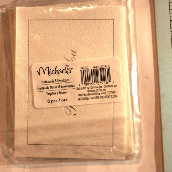 Thank You Cards Envelopes 4x5 Inches 5 Pcs Silver Embossed Stationery Set - Picture 3 of 6